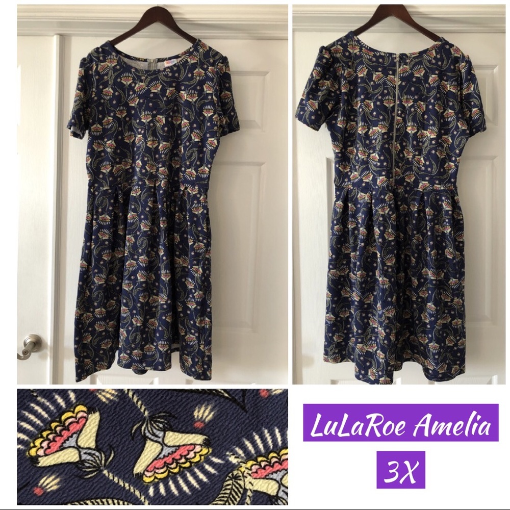 LuLaRoe Amelia Dress 3X